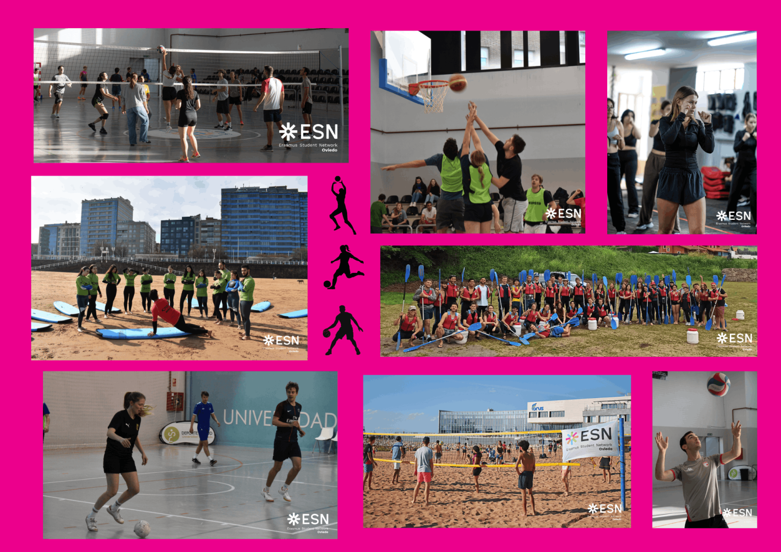 Sports activities collage